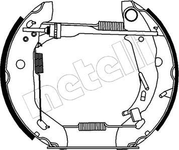 Metelli 51-0171 - Комплект спирачна челюст vvparts.bg