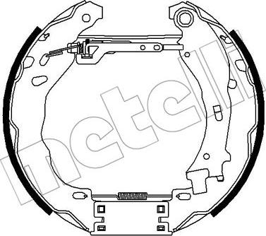 Metelli 51-0362 - Комплект спирачна челюст vvparts.bg