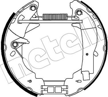 Metelli 51-0309 - Комплект спирачна челюст vvparts.bg