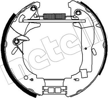 Metelli 51-0327 - Комплект спирачна челюст vvparts.bg