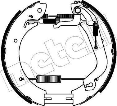 Metelli 51-0335 - Комплект спирачна челюст vvparts.bg