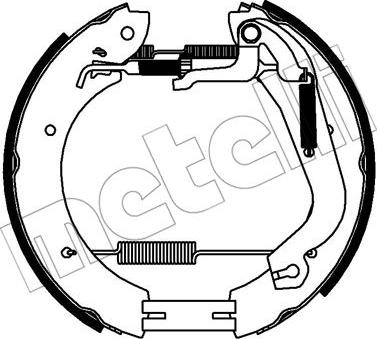 Metelli 51-0336 - Комплект спирачна челюст vvparts.bg