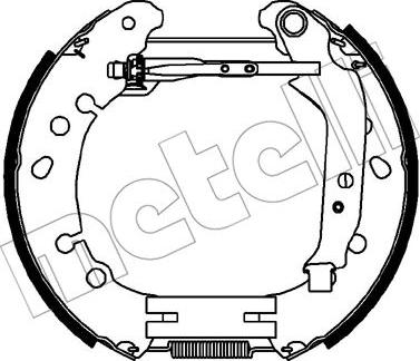 Metelli 51-0329 - Комплект спирачна челюст vvparts.bg