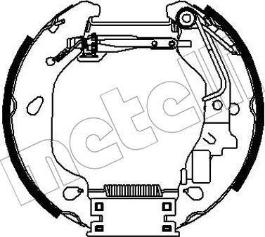 Metelli 51-0320 - Комплект спирачна челюст vvparts.bg