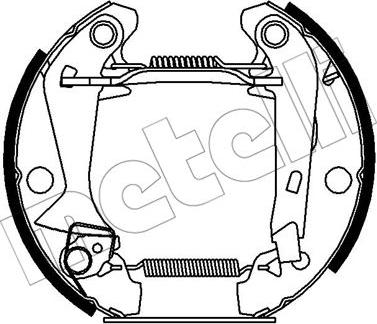 Metelli 51-0374 - Комплект спирачна челюст vvparts.bg