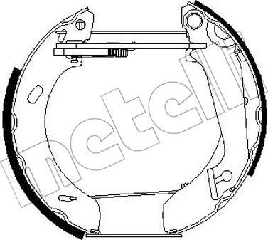 Metelli 51-0245 - Комплект спирачна челюст vvparts.bg