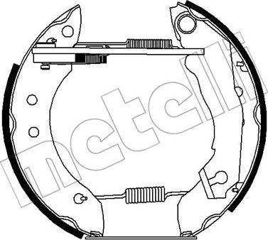 Metelli 51-0242 - Комплект спирачна челюст vvparts.bg