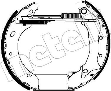 Metelli 51-0250 - Комплект спирачна челюст vvparts.bg