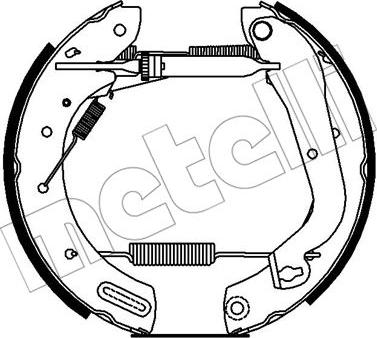 Metelli 51-0253 - Комплект спирачна челюст vvparts.bg