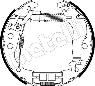 Metelli 51-0203 - Комплект спирачна челюст vvparts.bg