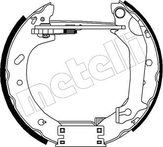 Metelli 51-0202 - Комплект спирачна челюст vvparts.bg