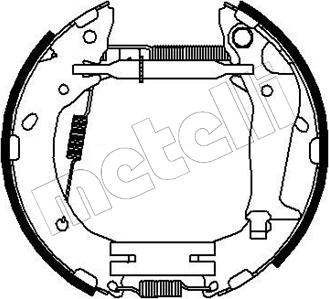 Metelli 51-0215 - Комплект спирачна челюст vvparts.bg