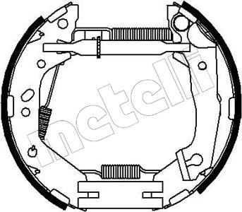 Metelli 51-0211 - Комплект спирачна челюст vvparts.bg