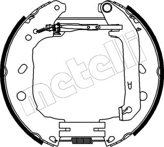 Metelli 51-0230 - Комплект спирачна челюст vvparts.bg