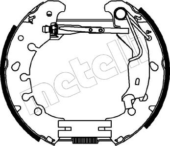 Metelli 51-0225 - Комплект спирачна челюст vvparts.bg