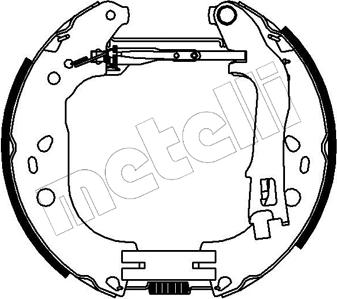 Metelli 51-0226 - Комплект спирачна челюст vvparts.bg