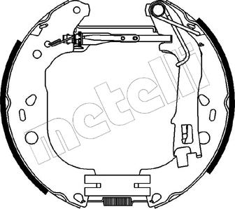 Metelli 51-0227 - Комплект спирачна челюст vvparts.bg