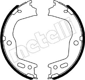 Metelli 53-0497 - Комплект спирачна челюст, ръчна спирачка vvparts.bg