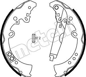 Metelli 53-0445 - Комплект спирачна челюст vvparts.bg