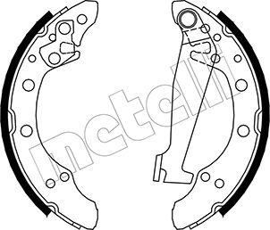 Metelli 53-0468 - Комплект спирачна челюст vvparts.bg