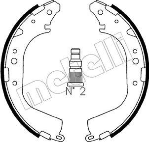 Metelli 53-0415 - Комплект спирачна челюст vvparts.bg