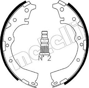 Metelli 53-0416 - Комплект спирачна челюст vvparts.bg