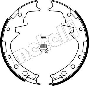 Metelli 53-0413 - Комплект спирачна челюст vvparts.bg