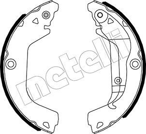 Metelli 53-0484 - Комплект спирачна челюст vvparts.bg