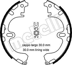 Metelli 53-0433 - Комплект спирачна челюст vvparts.bg