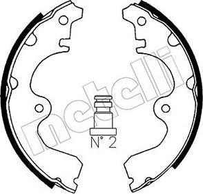 Metelli 53-0425 - Комплект спирачна челюст vvparts.bg