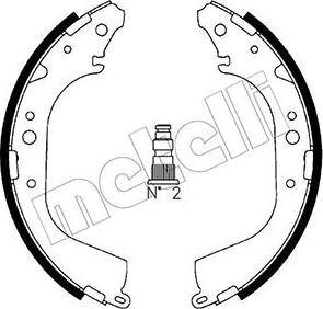 Metelli 53-0421 - Комплект спирачна челюст vvparts.bg