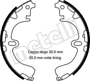 Metelli 53-0422 - Комплект спирачна челюст vvparts.bg