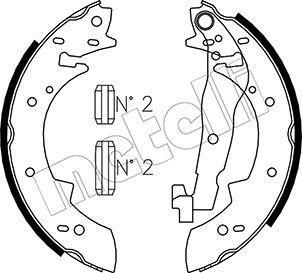 Metelli 53-0475 - Комплект спирачна челюст vvparts.bg