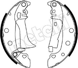 Metelli 53-0555 - Комплект спирачна челюст vvparts.bg