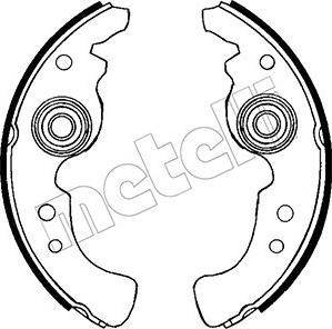 Metelli 53-0556 - Комплект спирачна челюст vvparts.bg