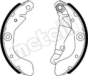 Metelli 53-0553 - Комплект спирачна челюст vvparts.bg