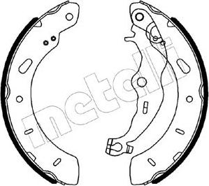 Metelli 53-0563 - Комплект спирачна челюст vvparts.bg