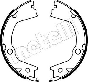 Metelli 53-0562 - Комплект спирачна челюст, ръчна спирачка vvparts.bg