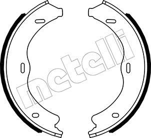 Metelli 53-0507 - Комплект спирачна челюст, ръчна спирачка vvparts.bg