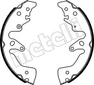 Metelli 53-0516 - Комплект спирачна челюст vvparts.bg