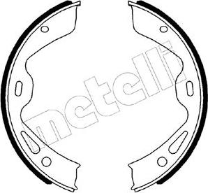 Metelli 53-0511 - Комплект спирачна челюст, ръчна спирачка vvparts.bg