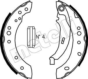 Metelli 53-0513 - Комплект спирачна челюст vvparts.bg