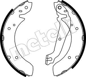 Metelli 53-0584 - Комплект спирачна челюст vvparts.bg