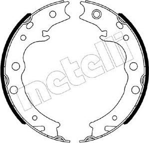 Metelli 53-0539 - Комплект спирачна челюст, ръчна спирачка vvparts.bg