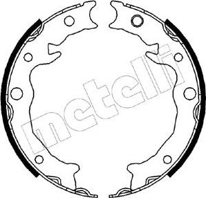 Metelli 53-0538 - Комплект спирачна челюст, ръчна спирачка vvparts.bg