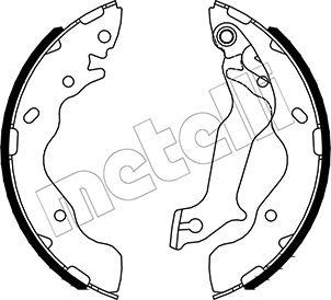 Metelli 53-0533 - Комплект спирачна челюст vvparts.bg