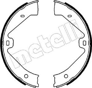 Metelli 53-0528 - Комплект спирачна челюст, ръчна спирачка vvparts.bg