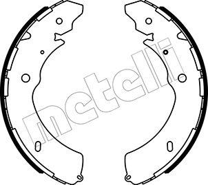 Metelli 53-0572 - Комплект спирачна челюст vvparts.bg