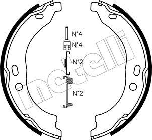 Metelli 53-0095K - Комплект спирачна челюст, ръчна спирачка vvparts.bg