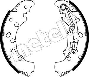 Metelli 53-0092 - Комплект спирачна челюст vvparts.bg